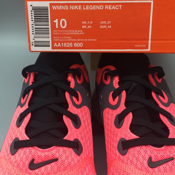 WMNS NIKE LEGEND REACT hot punch/white-black - Picture 8 of 8